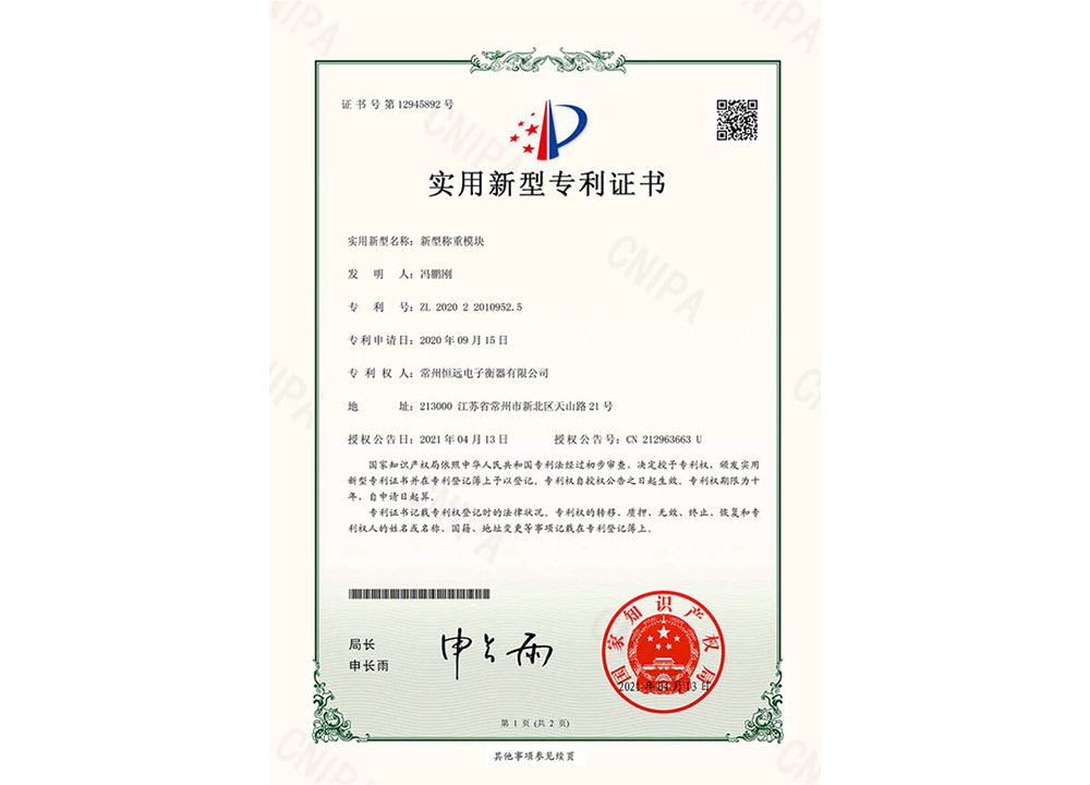 新(xin)型稱(cheng)重(zhong)糢塊(kuai)